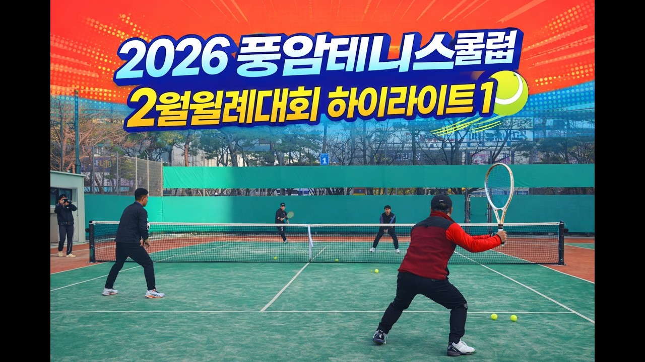 2026년 풍암테니스클럽 2월월례대회 하이라이트 1 #힐링테니스