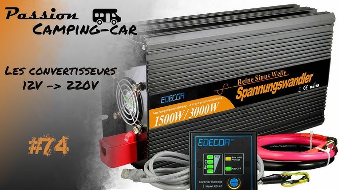 Convertisseur Pure-Sinus EZA POWER 12v 500w - Roady