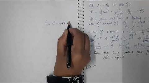 Lecture- 31 |Part-1|1st Semester| Mechanics| Numerical Problems on inverse square law force