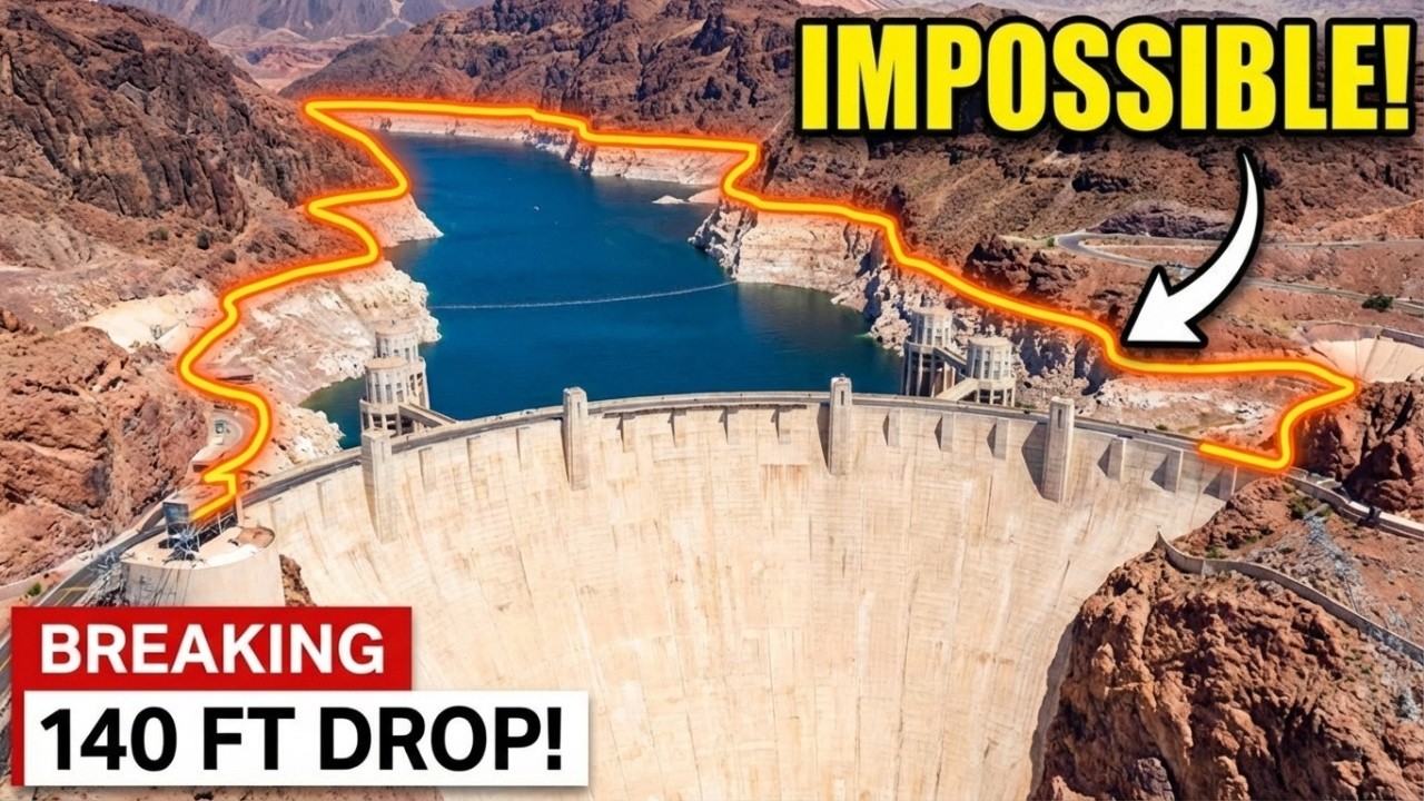 Footage From Hoover Dam Revealed The 140-Foot Decline Nobody Can Stop