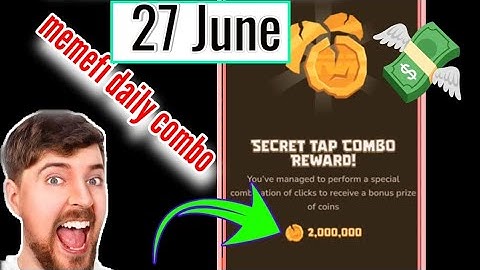 memefi daily secret combo all levels || 27 June