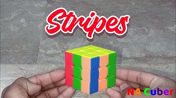 "Stripes" pattern tutorial | 3x3 Rubik
