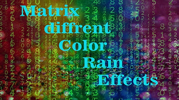Matrix Different Color Rain Effect with Calm Music