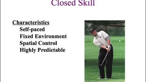 Classification of motor skills