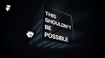 this 3D text cube interaction shouldn