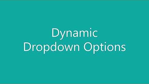 Dynamic Dropdown Options in ChronoForms7