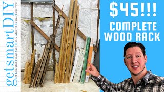 Cheap Vertical Wood Rack - DIY Wood Storage for Under $45!!!