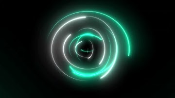 Blue Neon Circle Background Backdrop Motion Graphics 4K 30fps Copyright Free