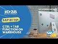 SAP B1 Tip: CTRL + TAB Function on Warehouse