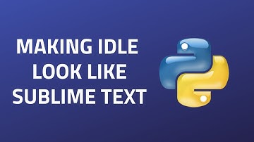 How to make IDLE look like the Sublime Text?