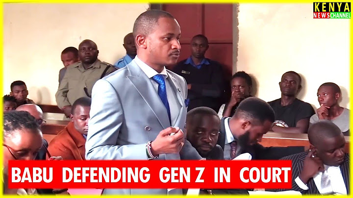 THIS MAN IS BRILLIANT - Listen how Babu Owino defended Gen Z in Court after Arrest during Protests