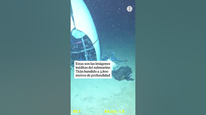 Las imágenes inéditas del submarino Titán hundido a 3.800 metros de profundidad #Titán #Implosión