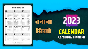 how to make 2023 calendar in black and white free cdr file