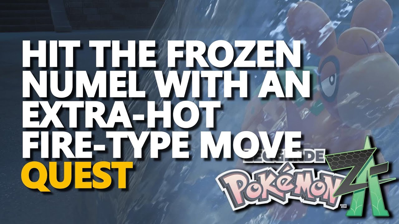 Hit the frozen Numel with an extra-hot Fire-type move Pokemon Legends Z ...