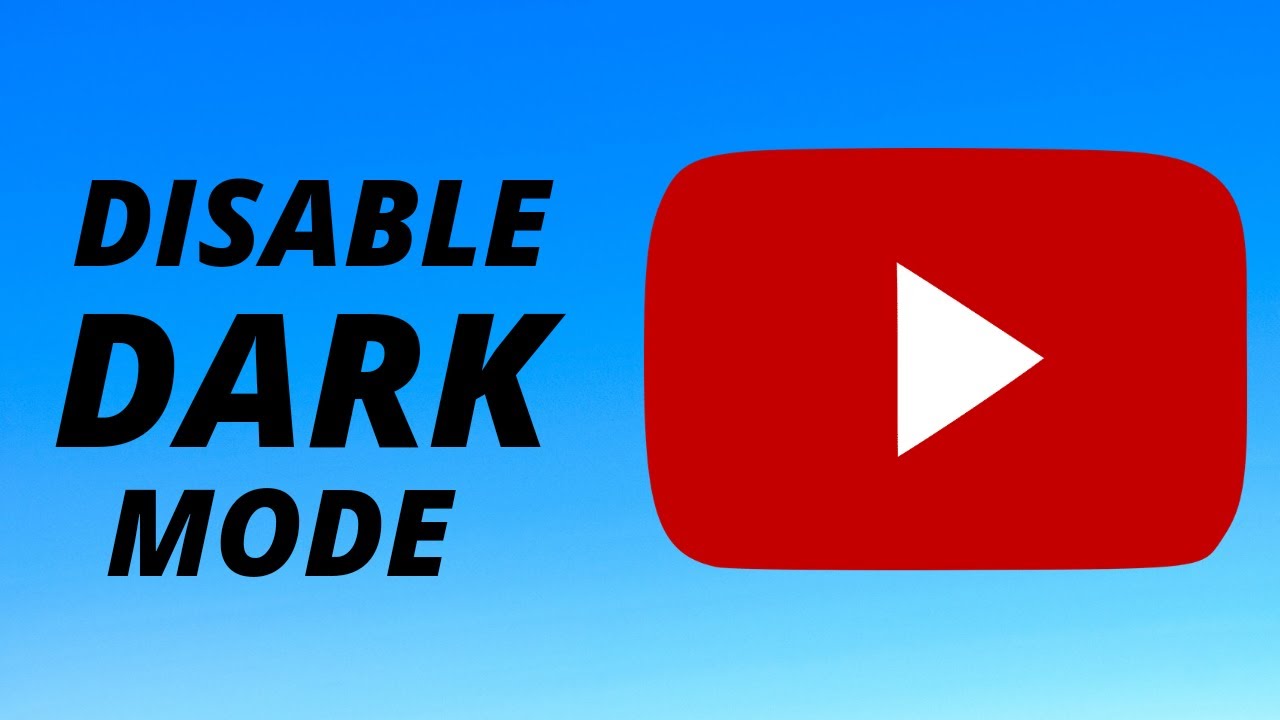 How To Turn Off Dark Mode On YouTube In Android (2021) - YouTube