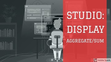 Display aggregate sum using odoo studio in Odoo13