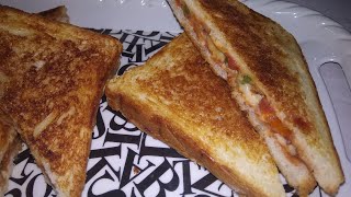 घर पर कम सामान में बनाएं देसी पिज़्ज़ा सैंडविच | Easy Pizza Sandwich Recipe | Toast Sandwich Recipe