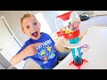 Father & Son MAKE A GUMBALL MACHINE! / Tastes Amazing!