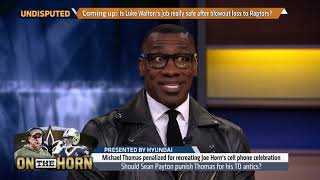 Shannon Sharpe believes Michael Thomas’ cell phone celebration could’ve costed      Nov 5, 2018