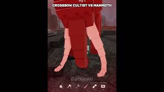 Crossbow Cultist vs Mammoth #roblox #99nightintheforest #catkavai