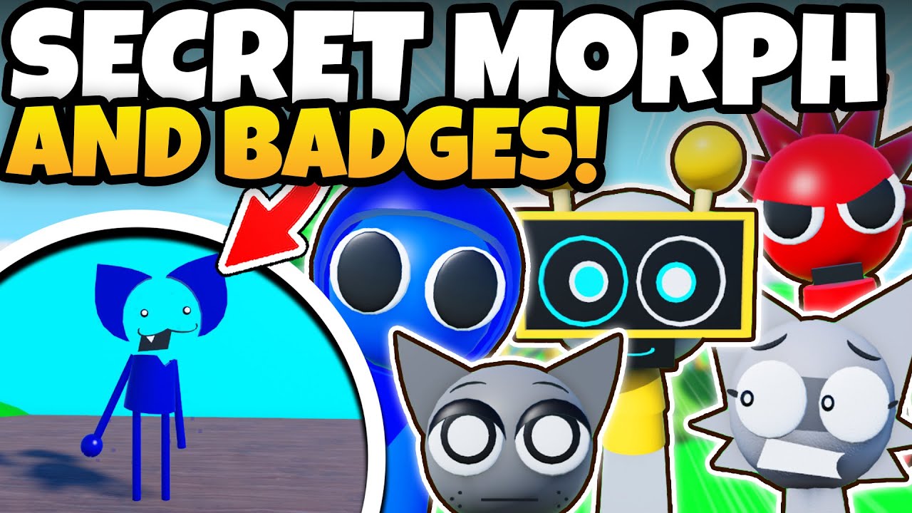 How To Find The SECRET MORPH And 5 Badges In 3D Sprunki RP And Animations Update!