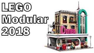2018 Lego Creator Modular Building Downtown Diner 10260