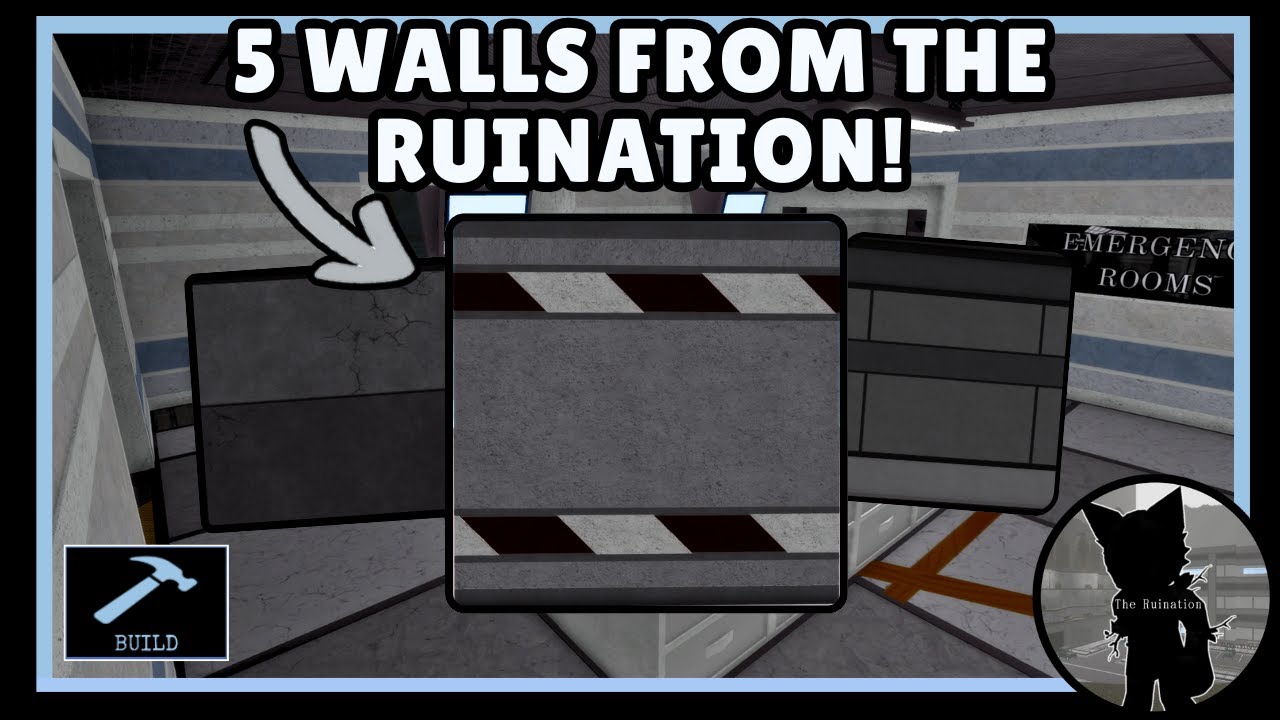 🧱 | 5 Walls From The Ruination For Your Builds! | [Piggy: Build Mode]