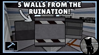 🧱 | 5 Walls From The Ruination For Your Builds! | [Piggy: Build Mode]