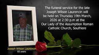 Death Announcement of Joseph Wilson Laurencin [English]