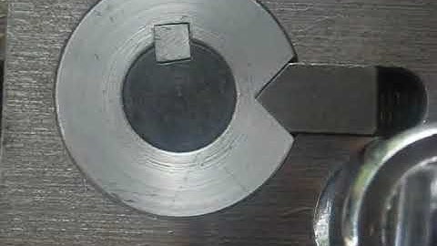 key coupling failure between shaft and hub; détériorations d