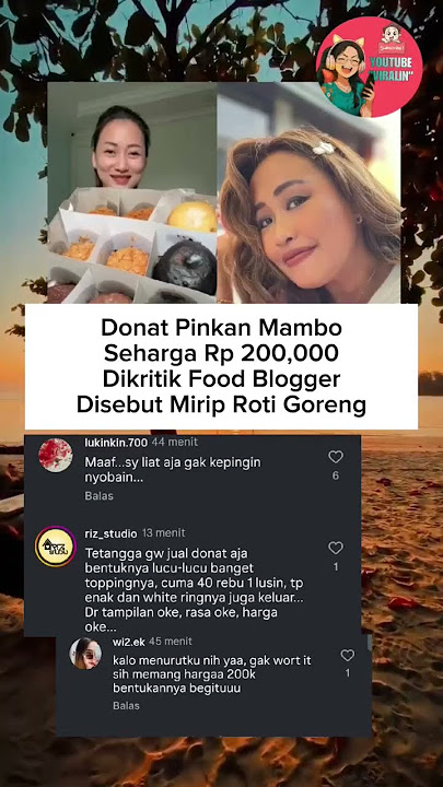 PINKAN MAMBO DONUTS FOR 200,000 IDR ARE CRITICIZED FOR LIKE BAK4R BREAD #pinkanmambo #shorts #lat...