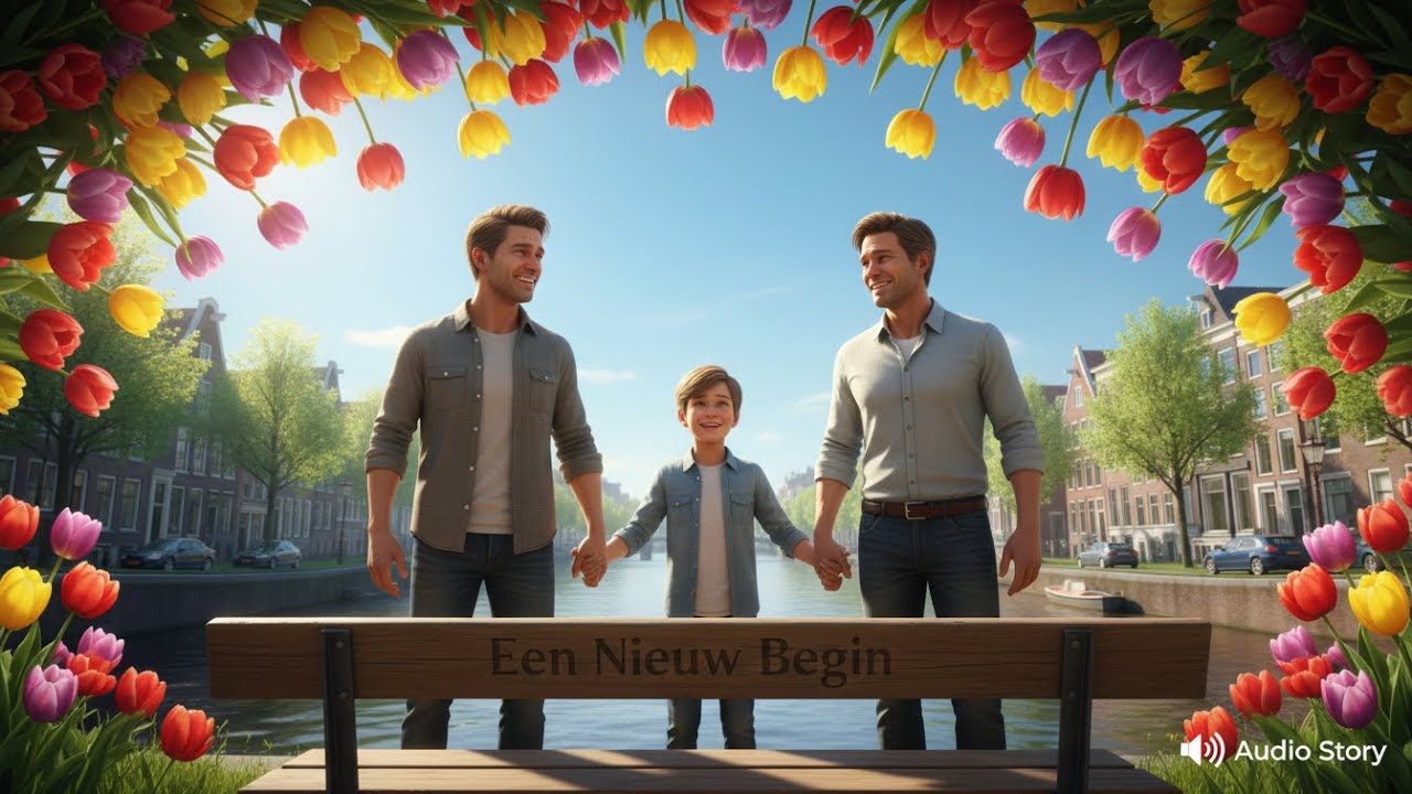 Na de dood van zijn moeder begon hij een nieuw leven met zijn vader en diens man