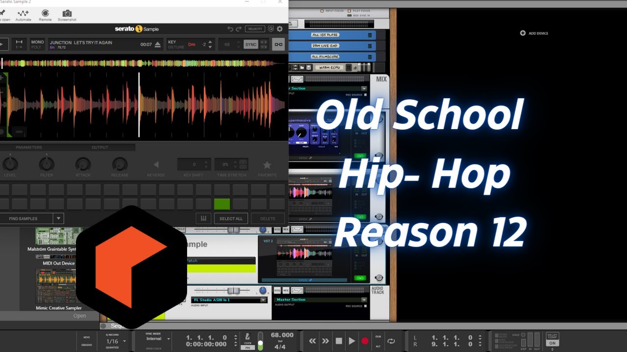Making a Old School Hip-Hop beat in Reason 12 | Serato Sample - YouTube