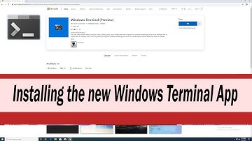 Installing the new Windows Terminal App
