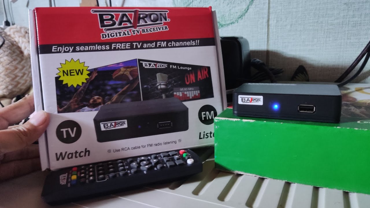 New BARON DIGITAL TV RECEIVER Unboxing and Review YouTube
