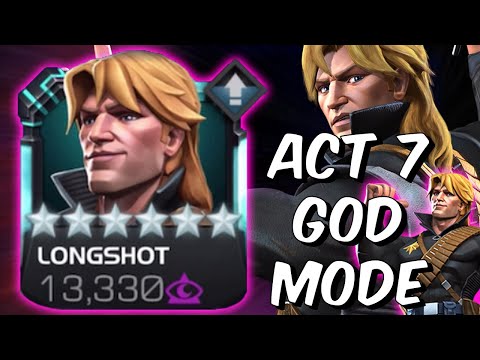 6 Star Longshot Act 7 GOD MODE – Broken OP For Mystic Paths – Marvel Contest of Champions