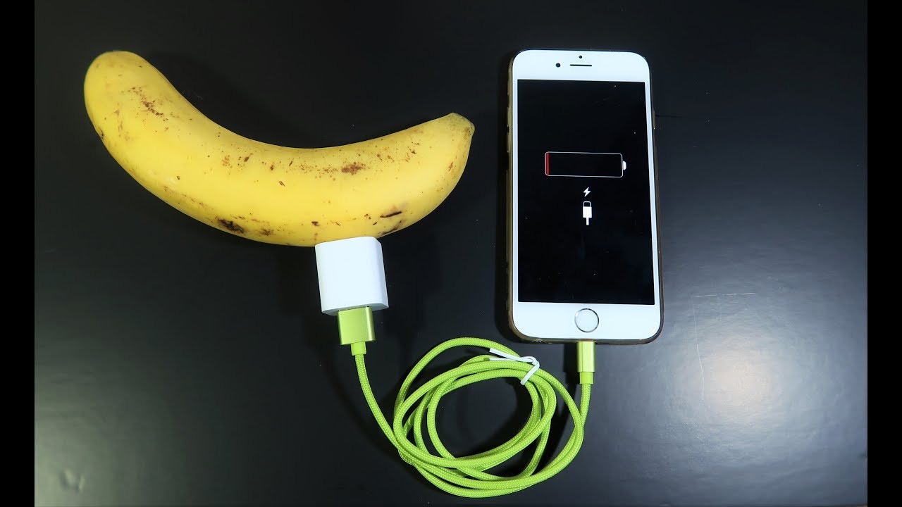 Experiment   Charging iphone with banana  