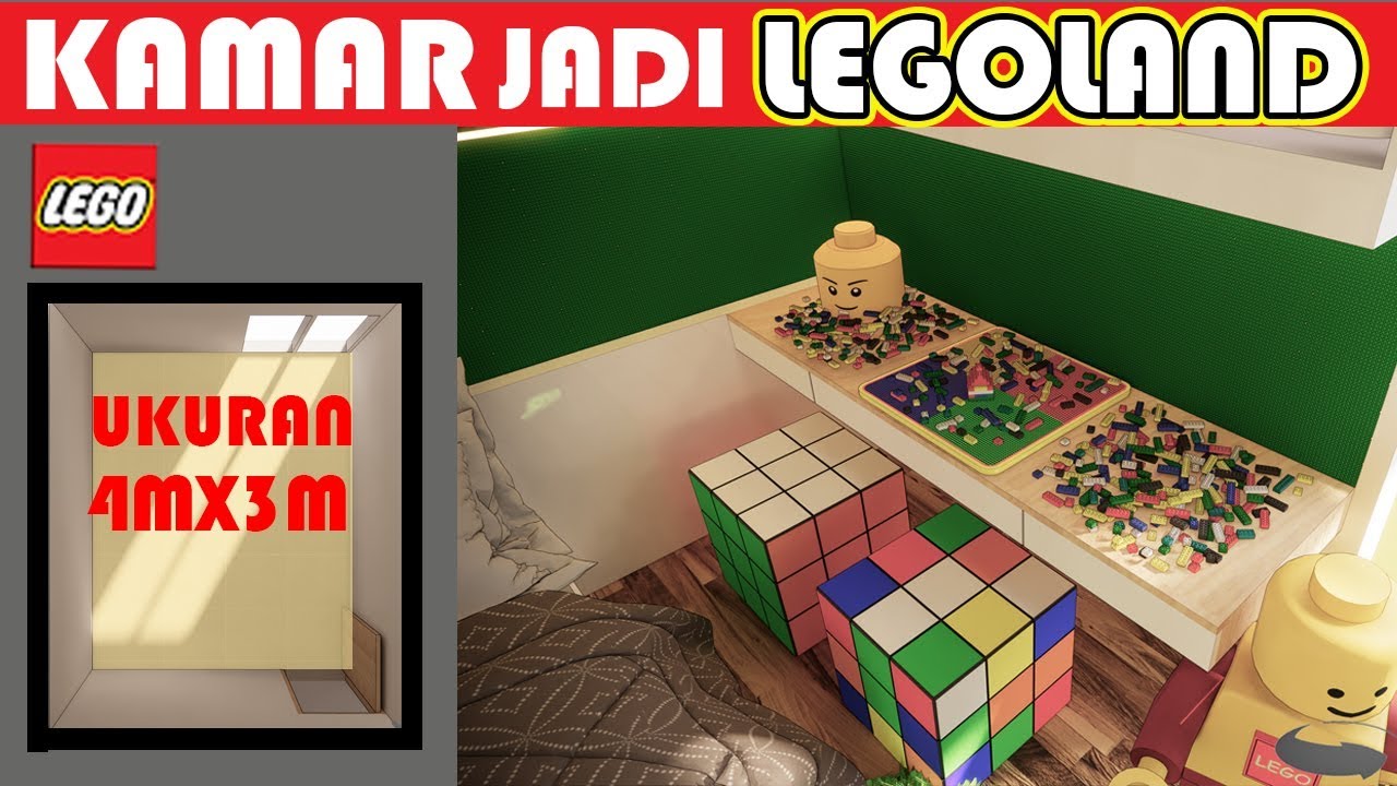 Desain interior Kamar  Tidur  Impian 3x4 Konsep LEGO  Idaman 
