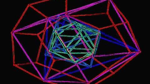 Nested Platonic Solids Rotating
