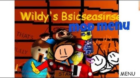 Wildy Bsasicses in ecucatnorn an learning mod menu android port (Baldi basics mod)