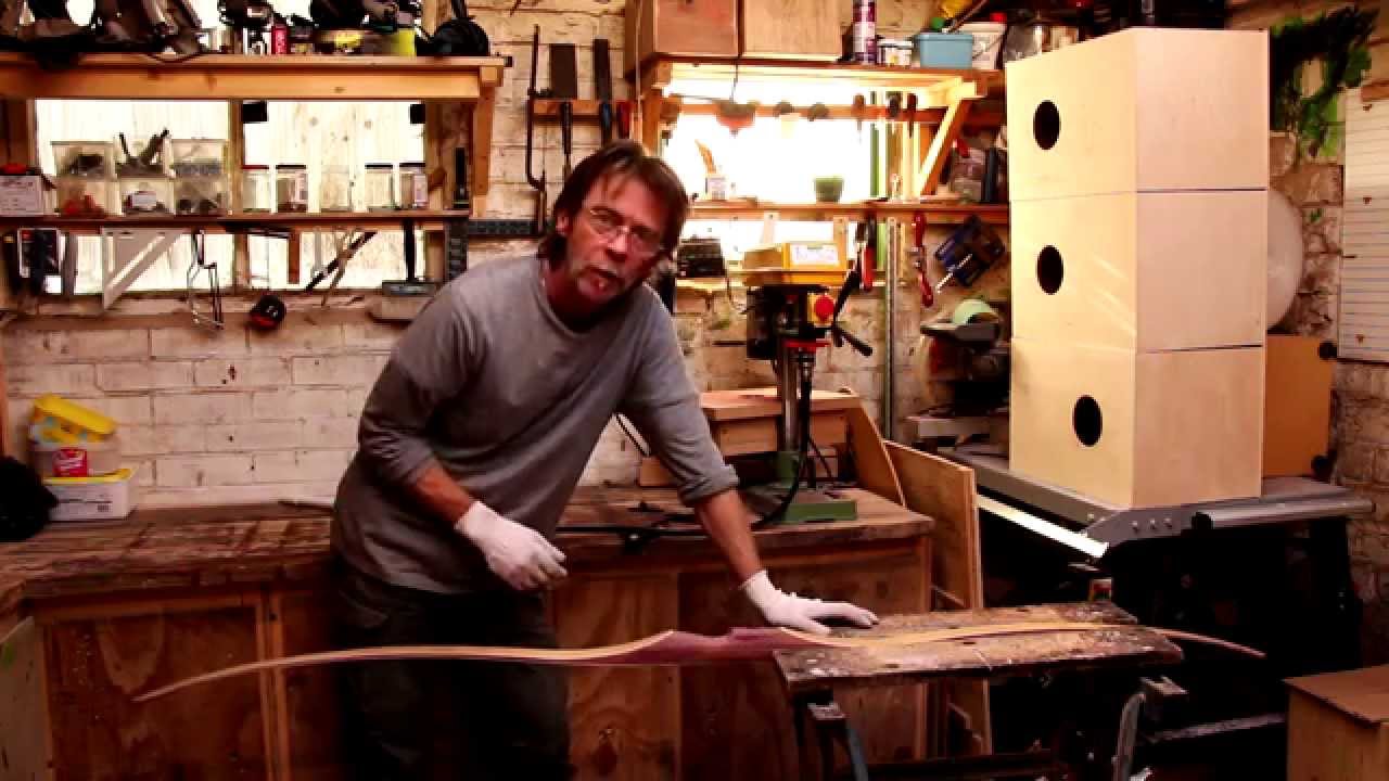 Bow Building Fiberglass Backed Laminated Flat Bow Part 7 of 8 YouTube