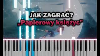 Halina Frąckowiak - Papierowy księżyc 🎹 Piano Tutorial | Nuty | 🔥 ŁATWE 🔥