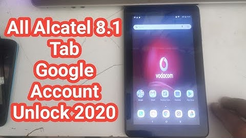 All Alcatel 8.1 Tab Frp Bypass without pc 2020 / Remove Google Account Alcatel Tab 2020