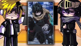 Past Pro Heroes + Class 1A React to Dark Deku // Izuku Midoriya // MHA