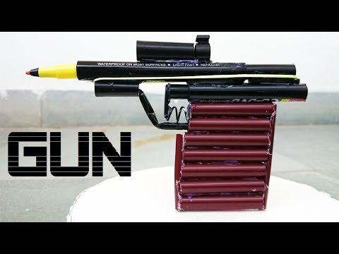 How To Make A Powerful Gun Using Sketch Pen That Shoots