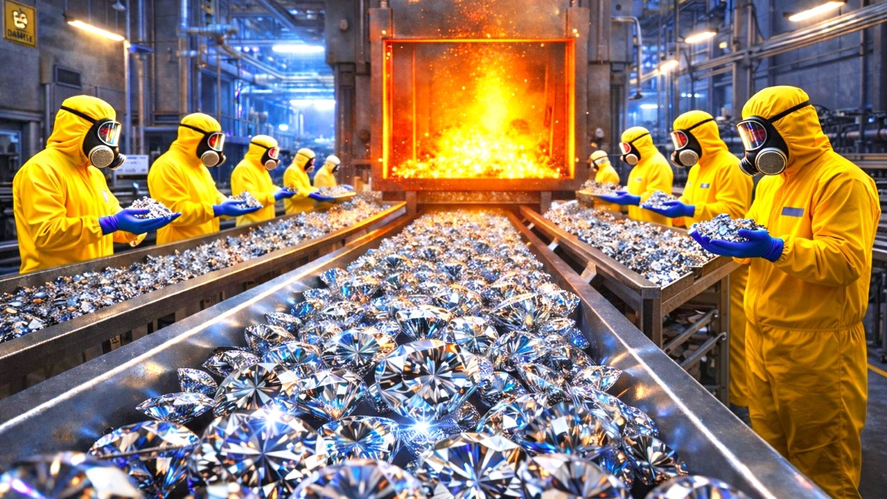 JAK się TWORZĄ DIAMENTY POD ZIEMIĄ 💎 | PEŁNY PROCES