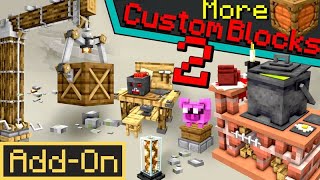 Famous 400+ NEW Blocks Added to Minecraft Bedrock Survival (MORE CUSTOM BLOCKS 2 ADDON) Wealth