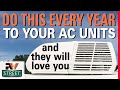 Make your RV, AC Units run cool & last long. Easy DIY job