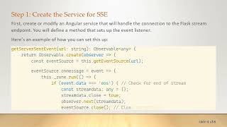 How to Stream JSON Data over HTTP in Angular with Flask Backend