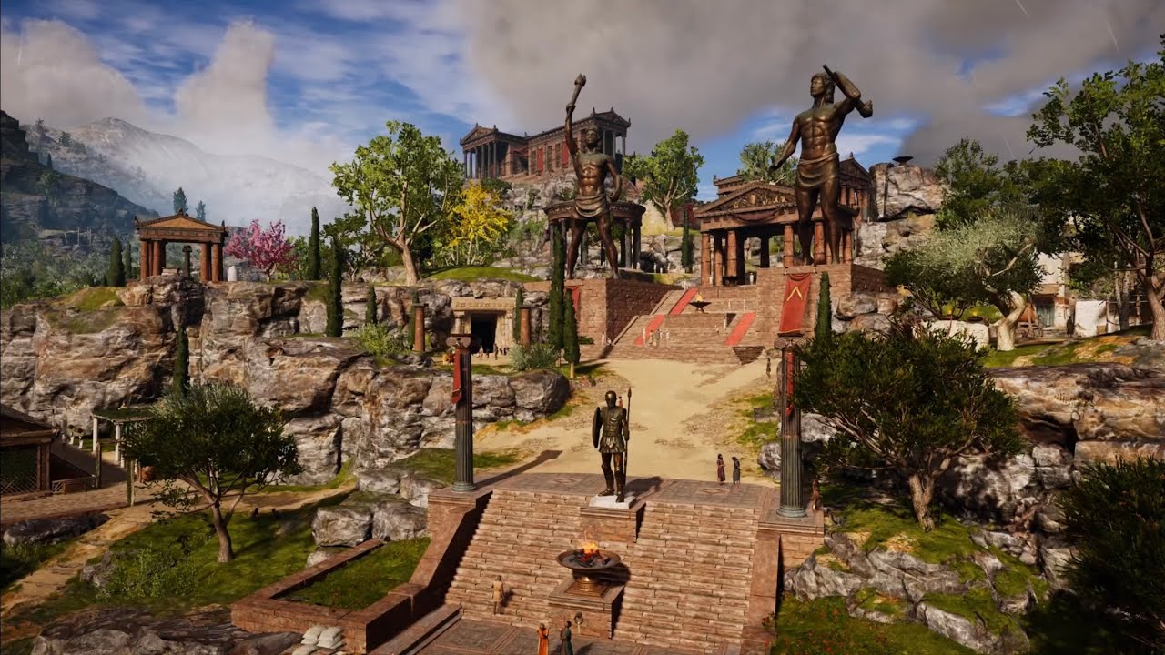 Relaxing Ambience Acropolis of Sparta Assassin’s Creed Odyssey (HD